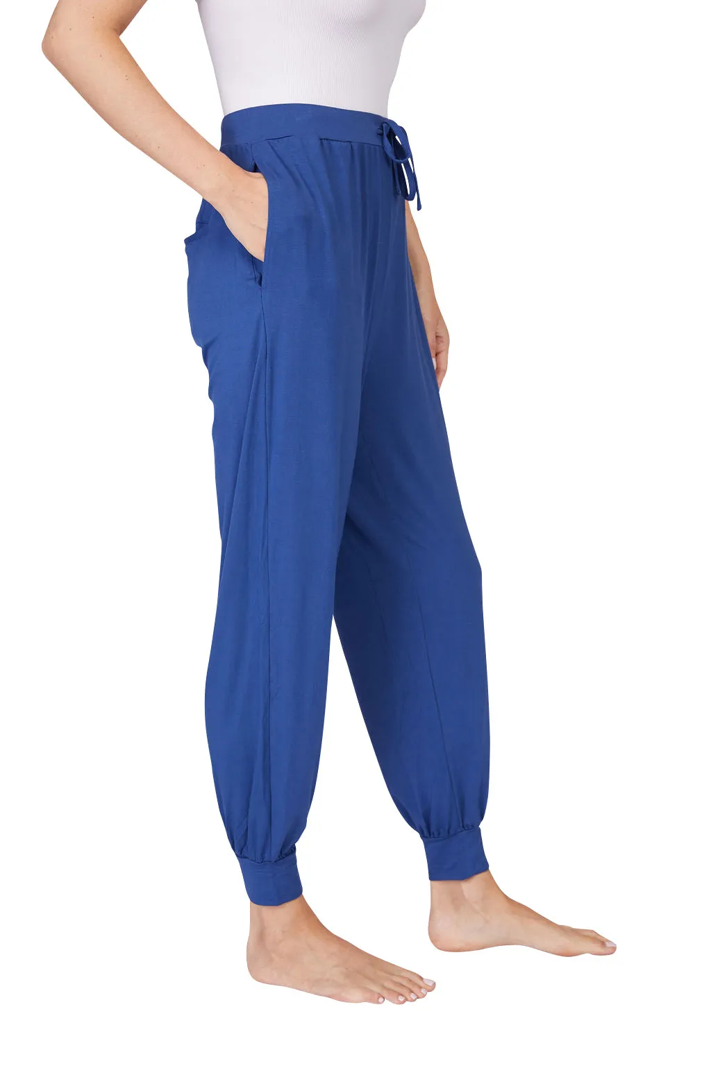 Bamboo Draped Jogger Pants