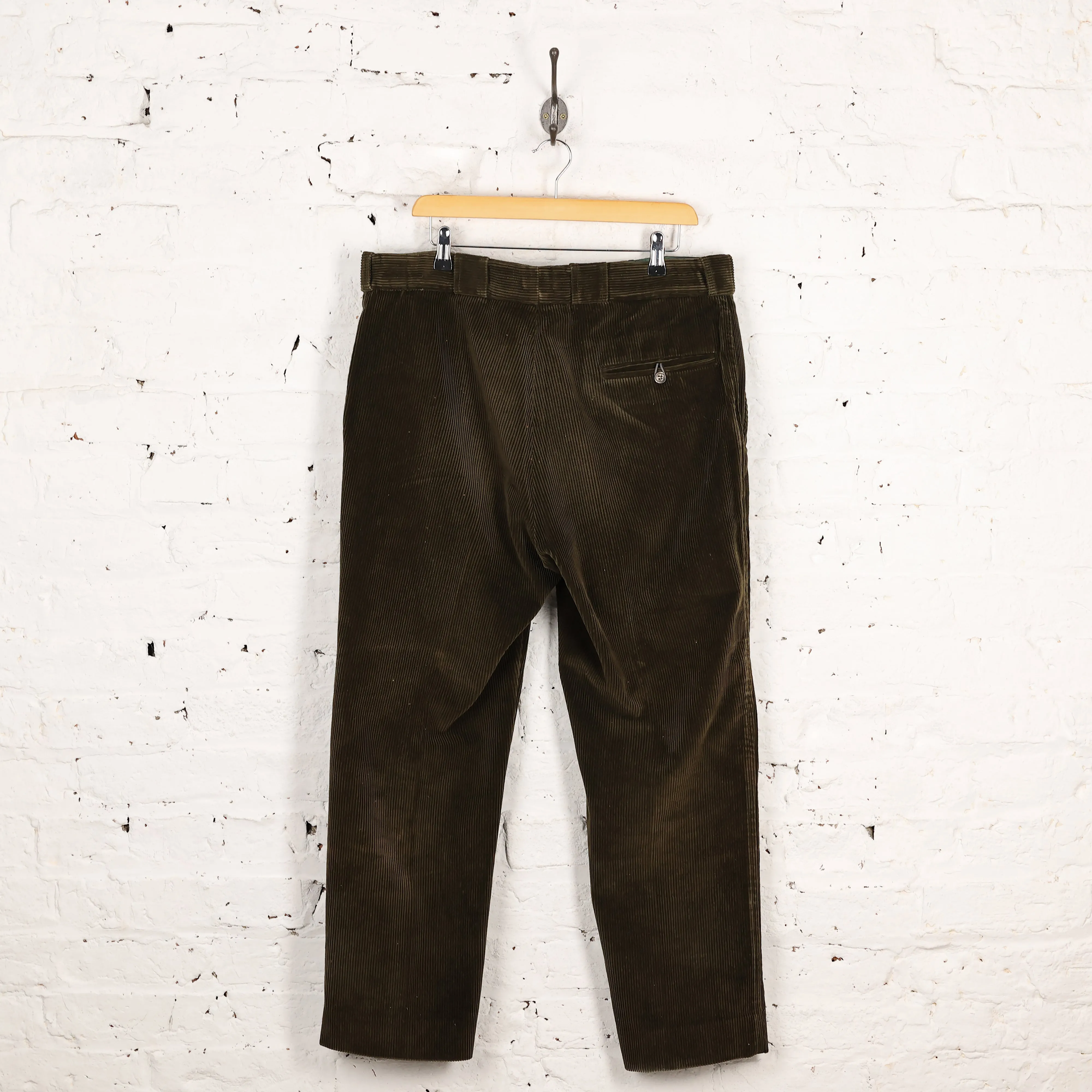 Barbour Corduroy Trousers Pants - Green - L
