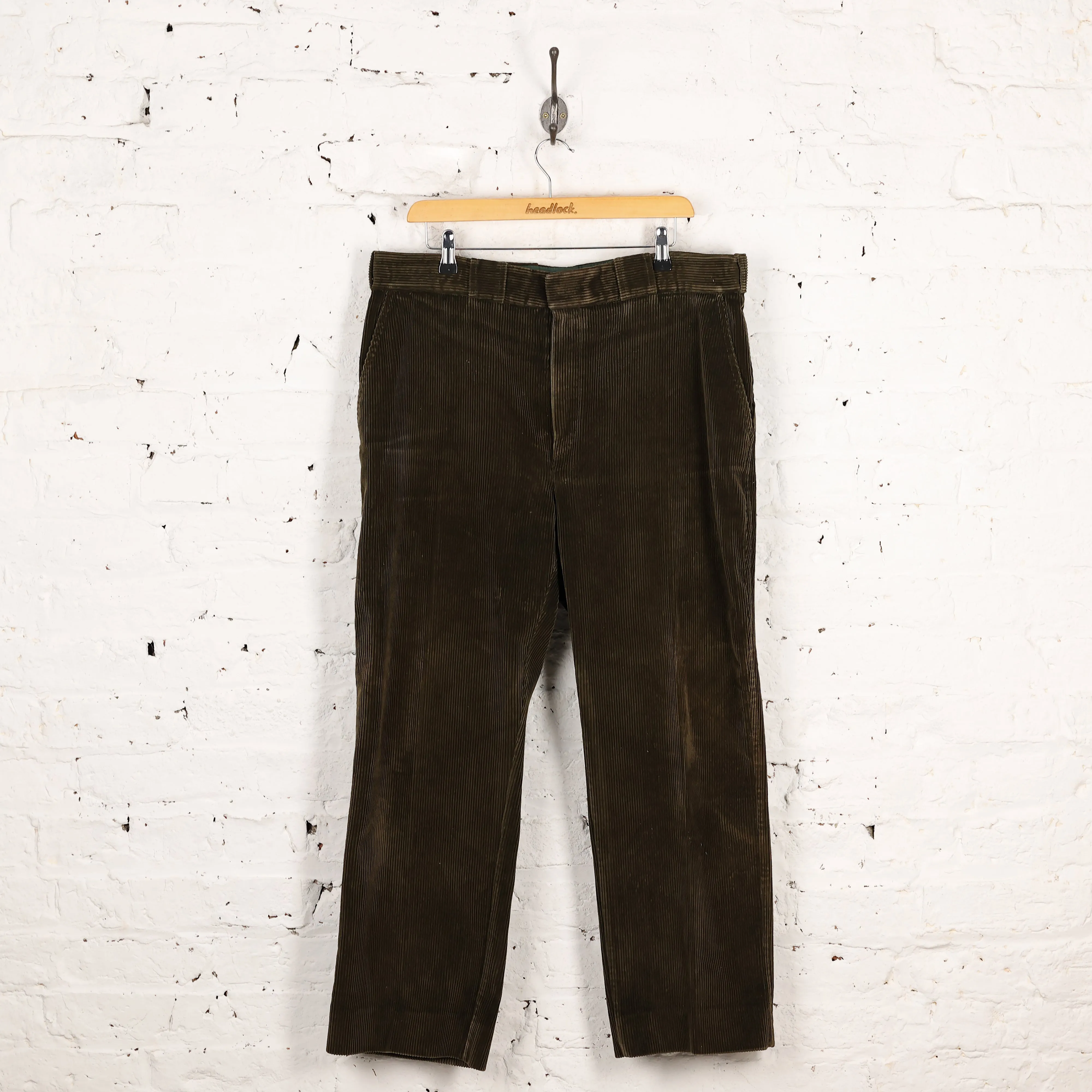 Barbour Corduroy Trousers Pants - Green - L