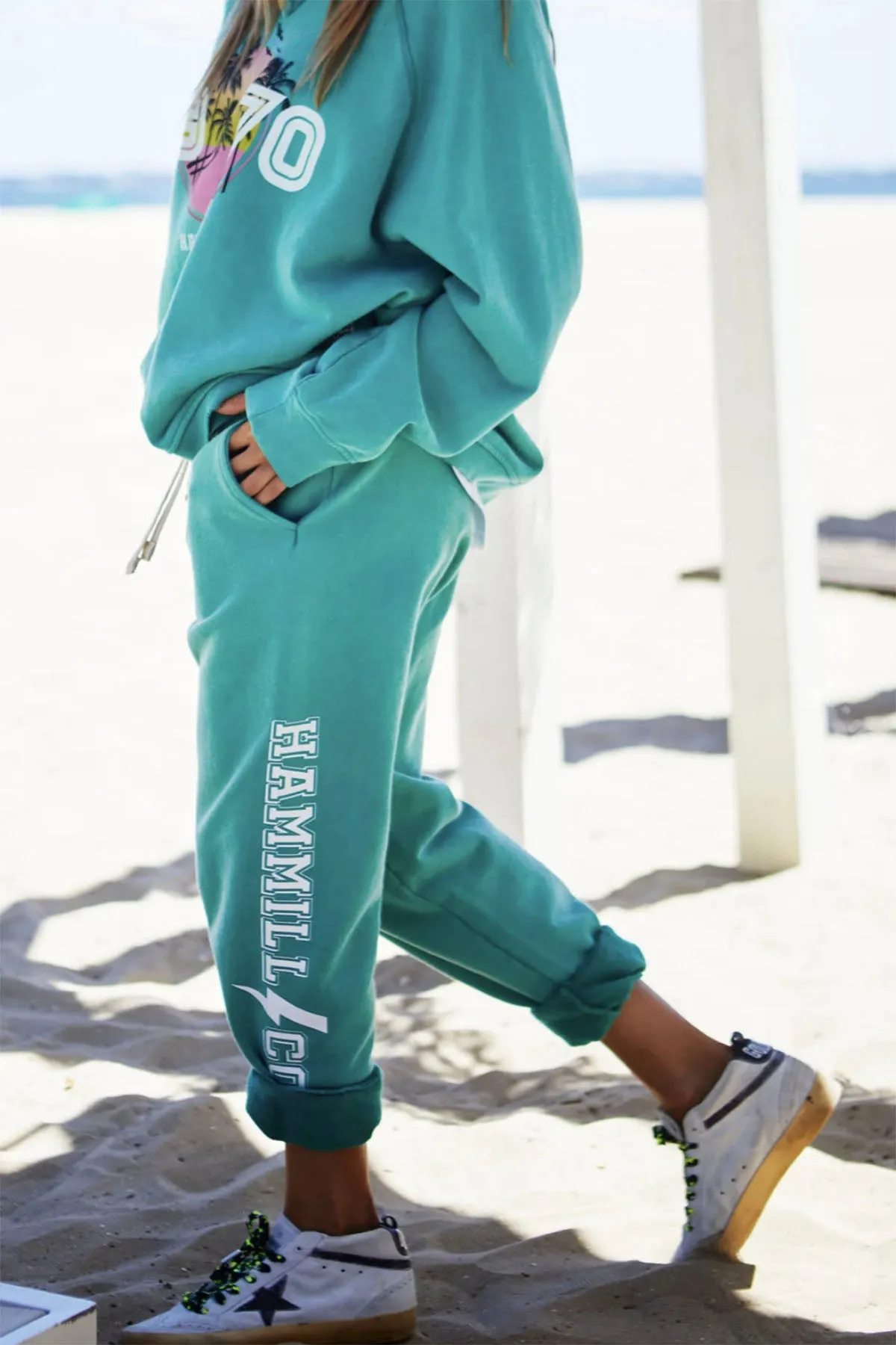 Beach Track Pant - Faded Jade - HC21