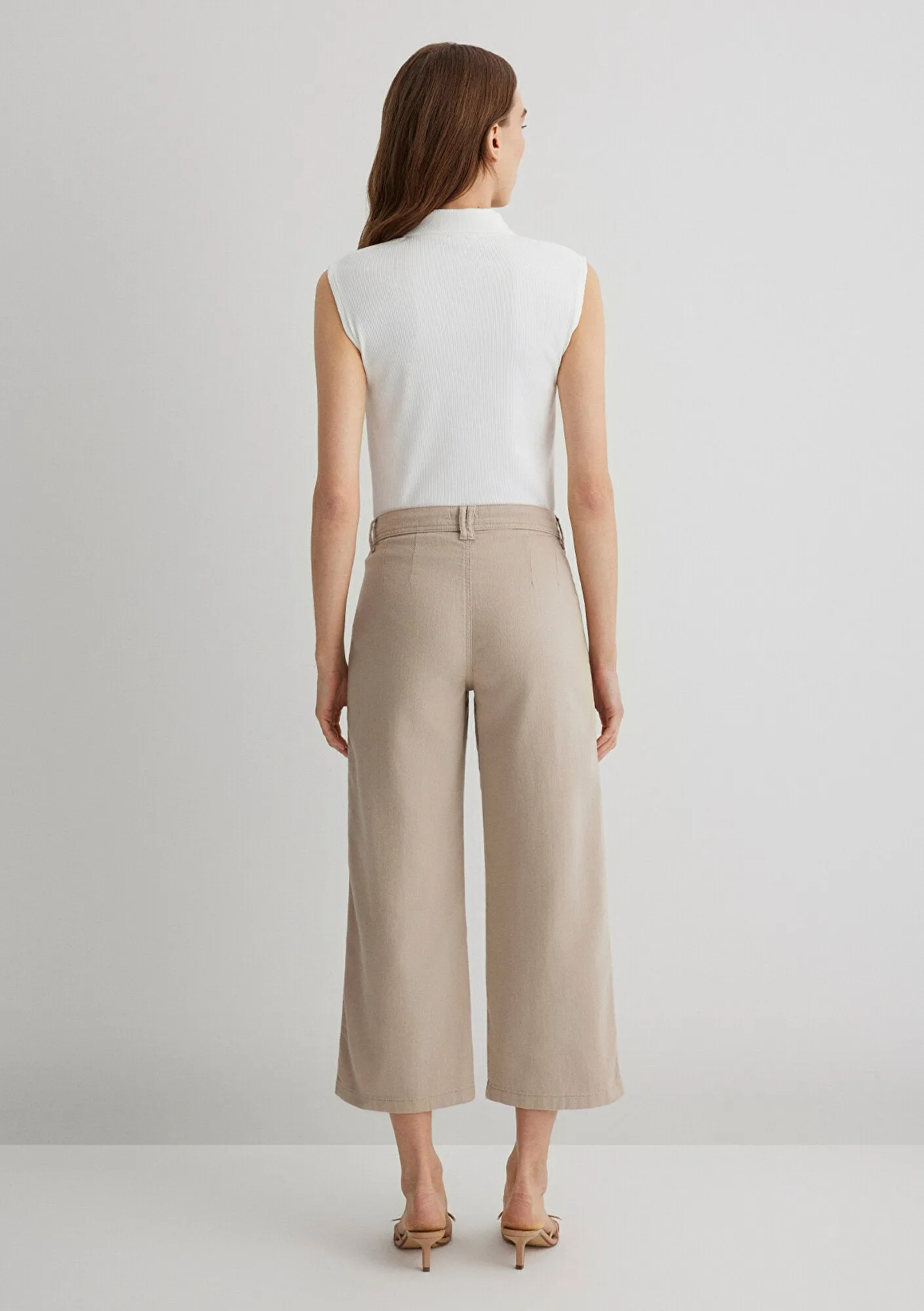 Beige Corduroy Pants