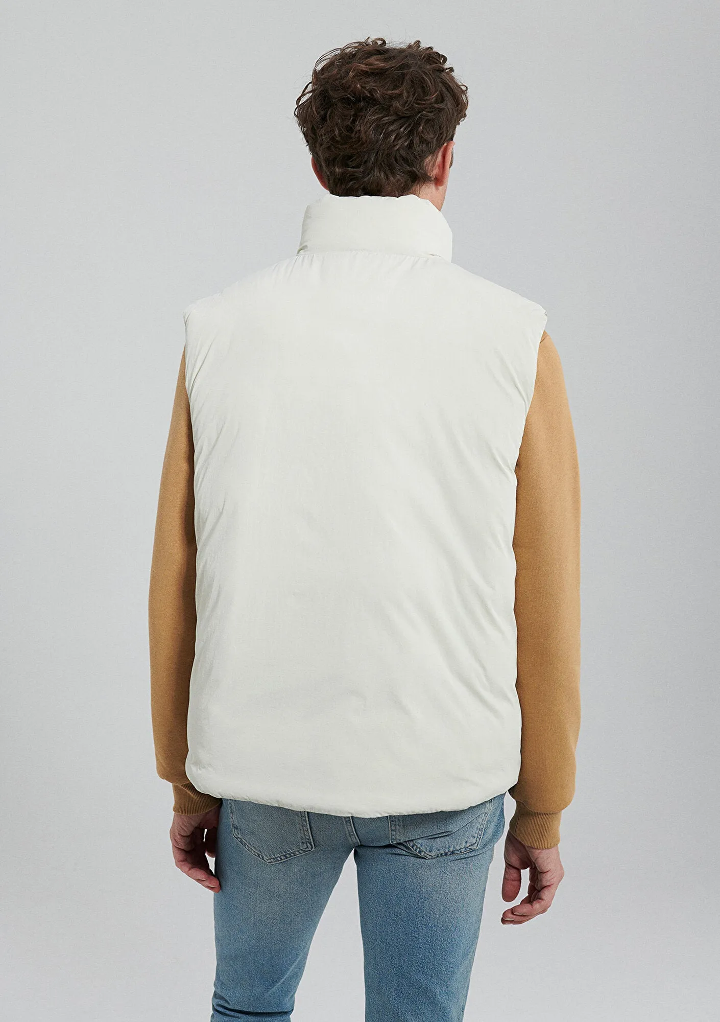 Beige Puffer Vest