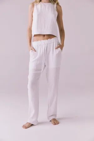 Bellow White Joggers