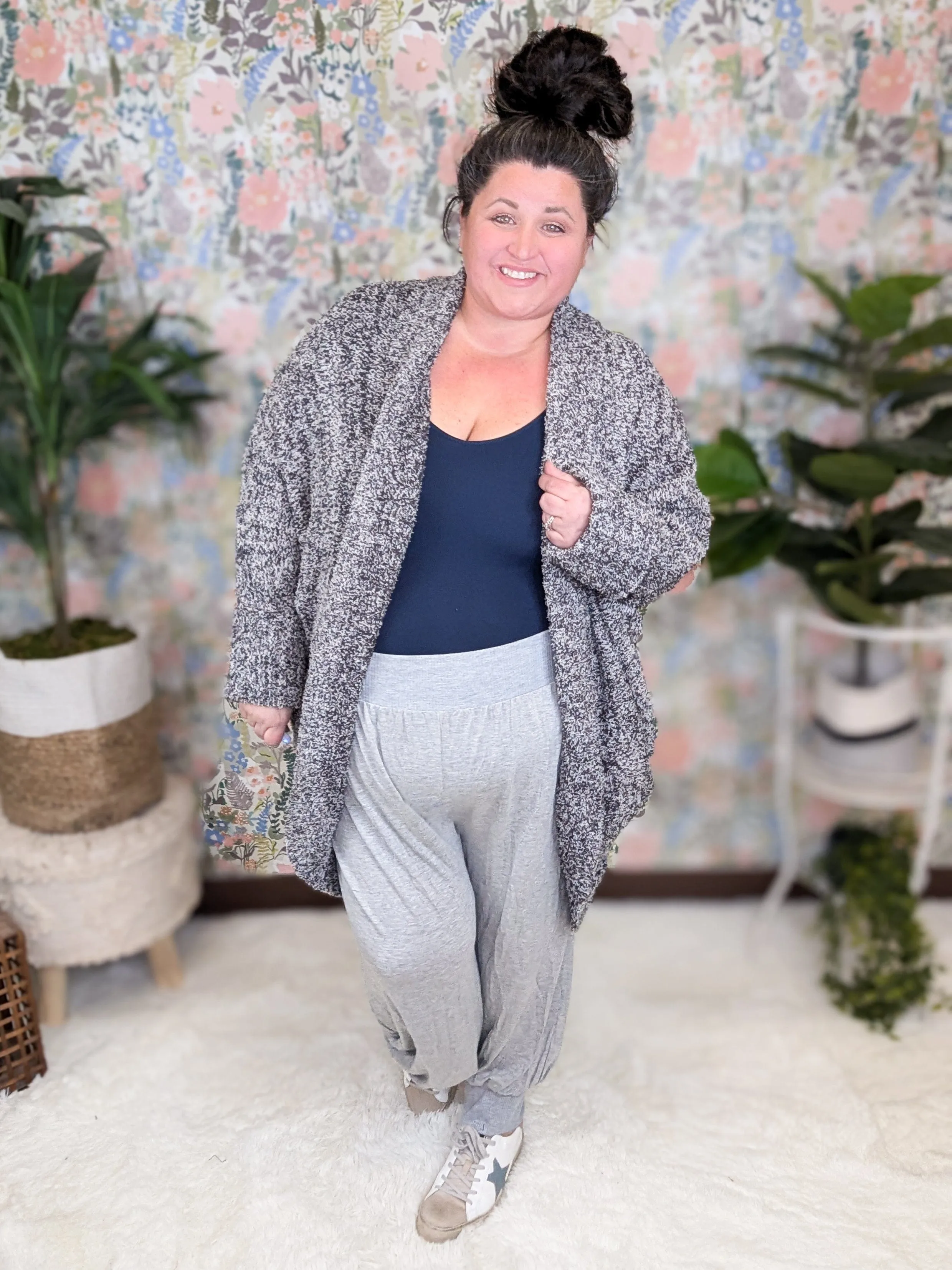 Bennett Tissue Weight Jogger in Heather Gray
