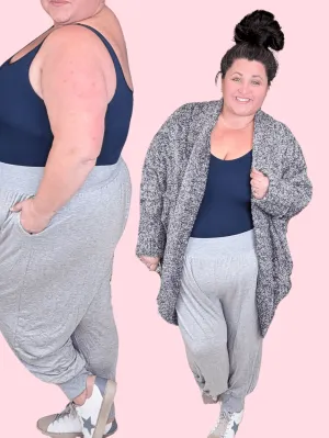 Bennett Tissue Weight Jogger in Heather Gray