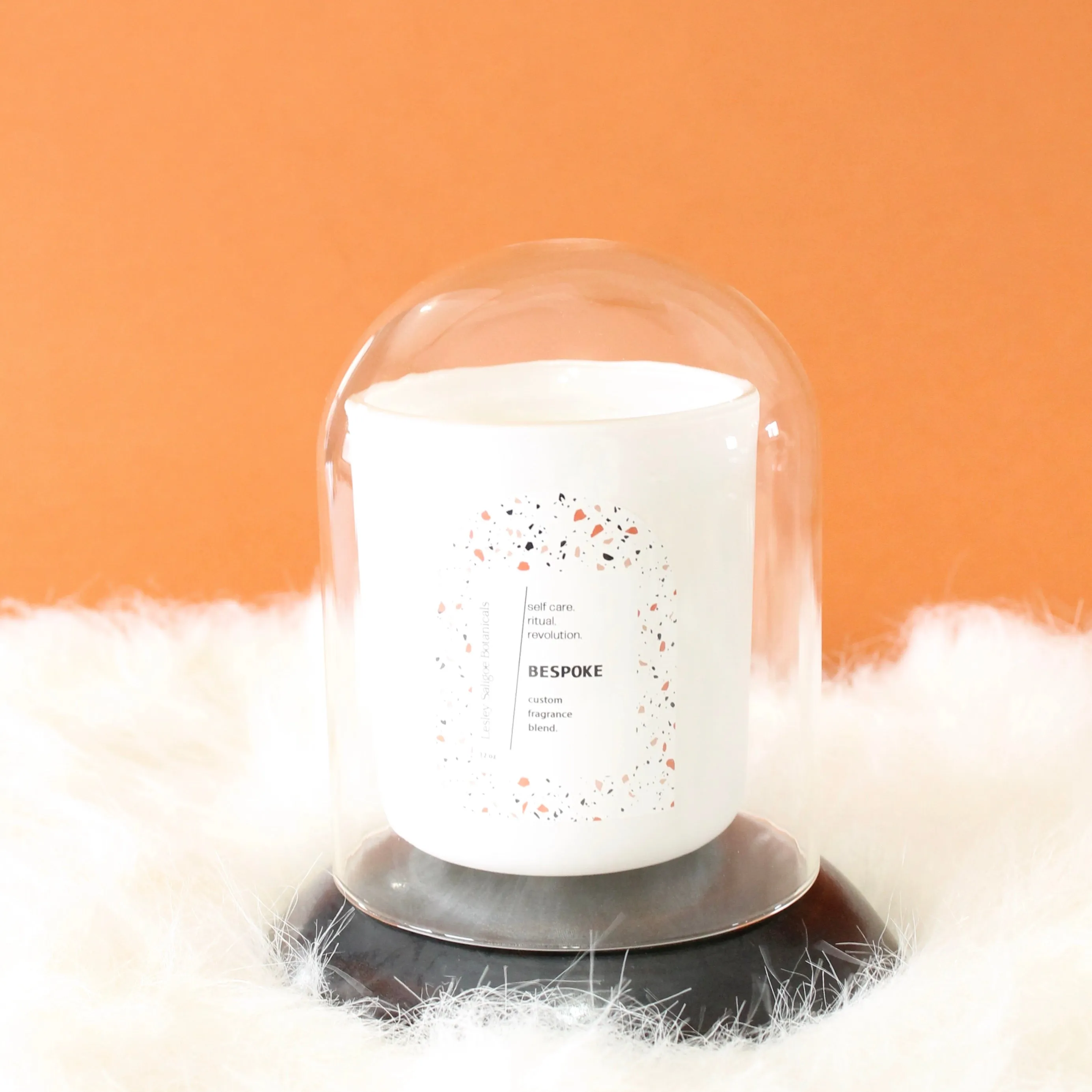 BESPOKE Hand Poured Candle. One of a Kind Custom Fragrance Blend. Wood Wick. 12 oz. Matte White.