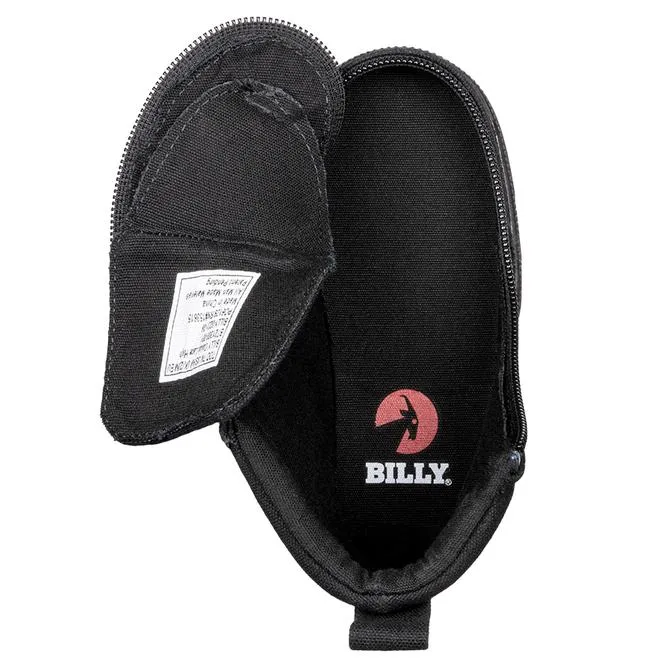 BILLY FOOTWEAR -  Black to the floor canvas Billy classic lace highs