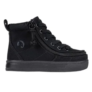 BILLY FOOTWEAR -  Black to the floor canvas Billy classic lace highs