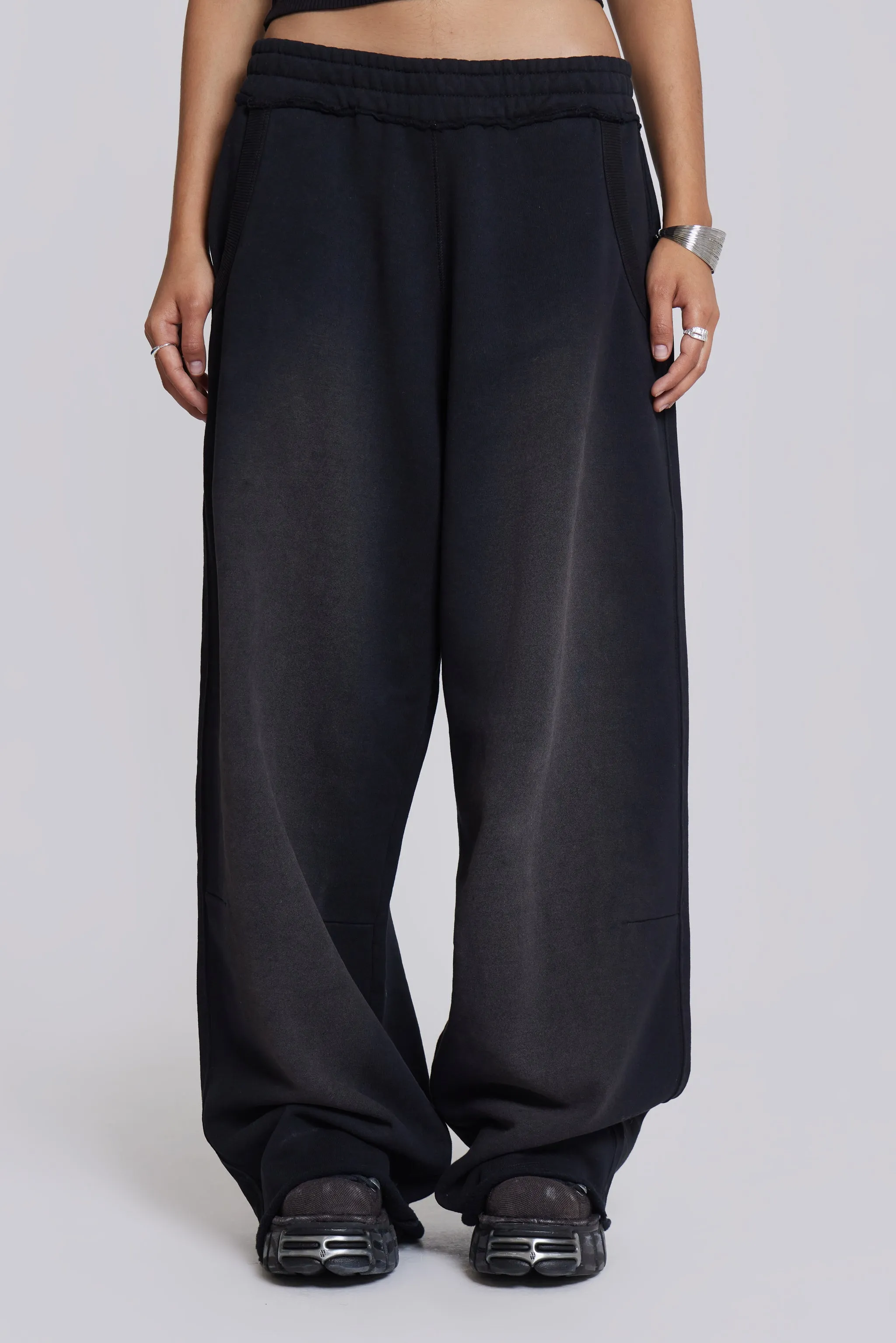 Black Baggy Monster Joggers