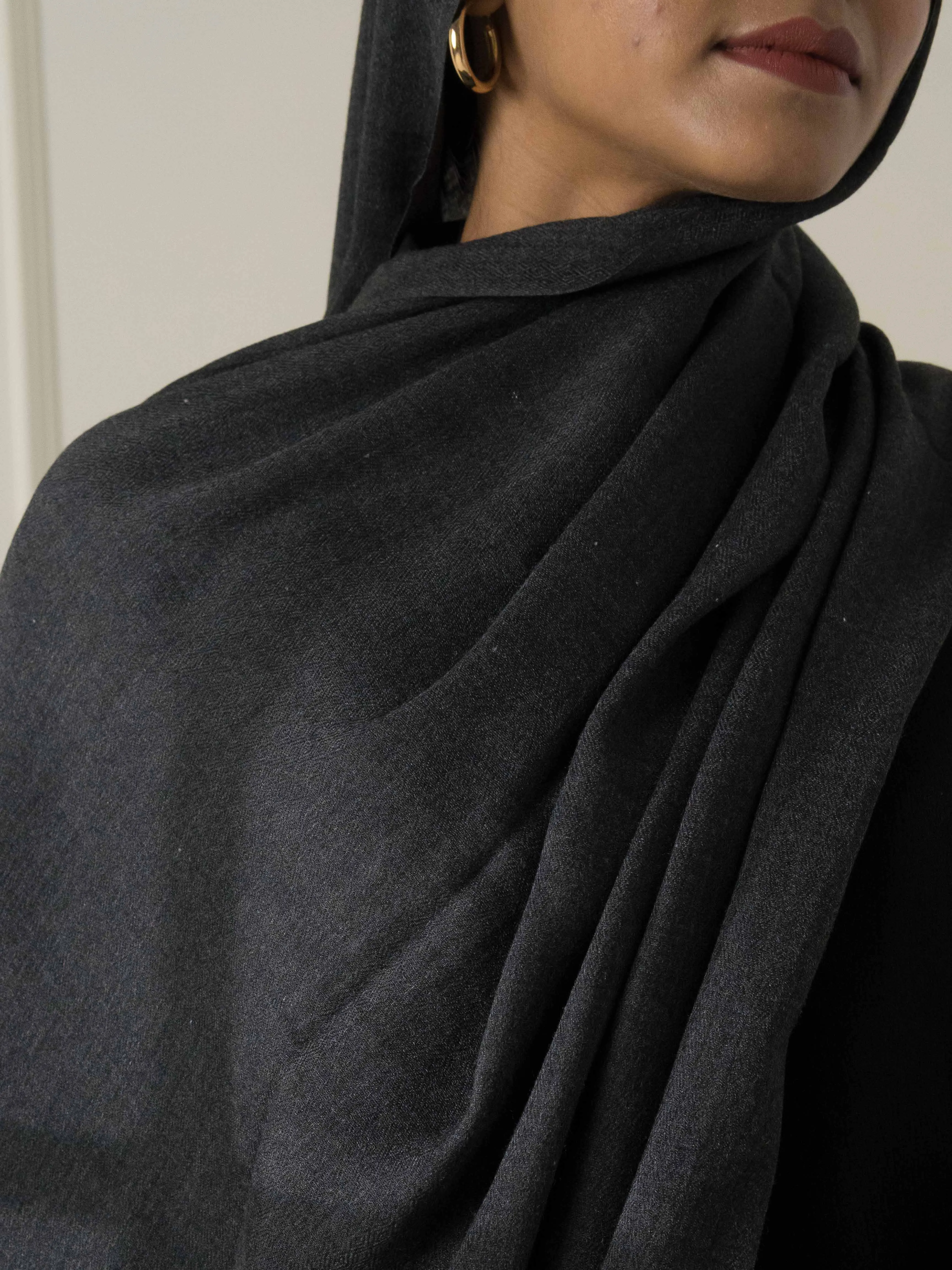 Black Cashmere Hijab