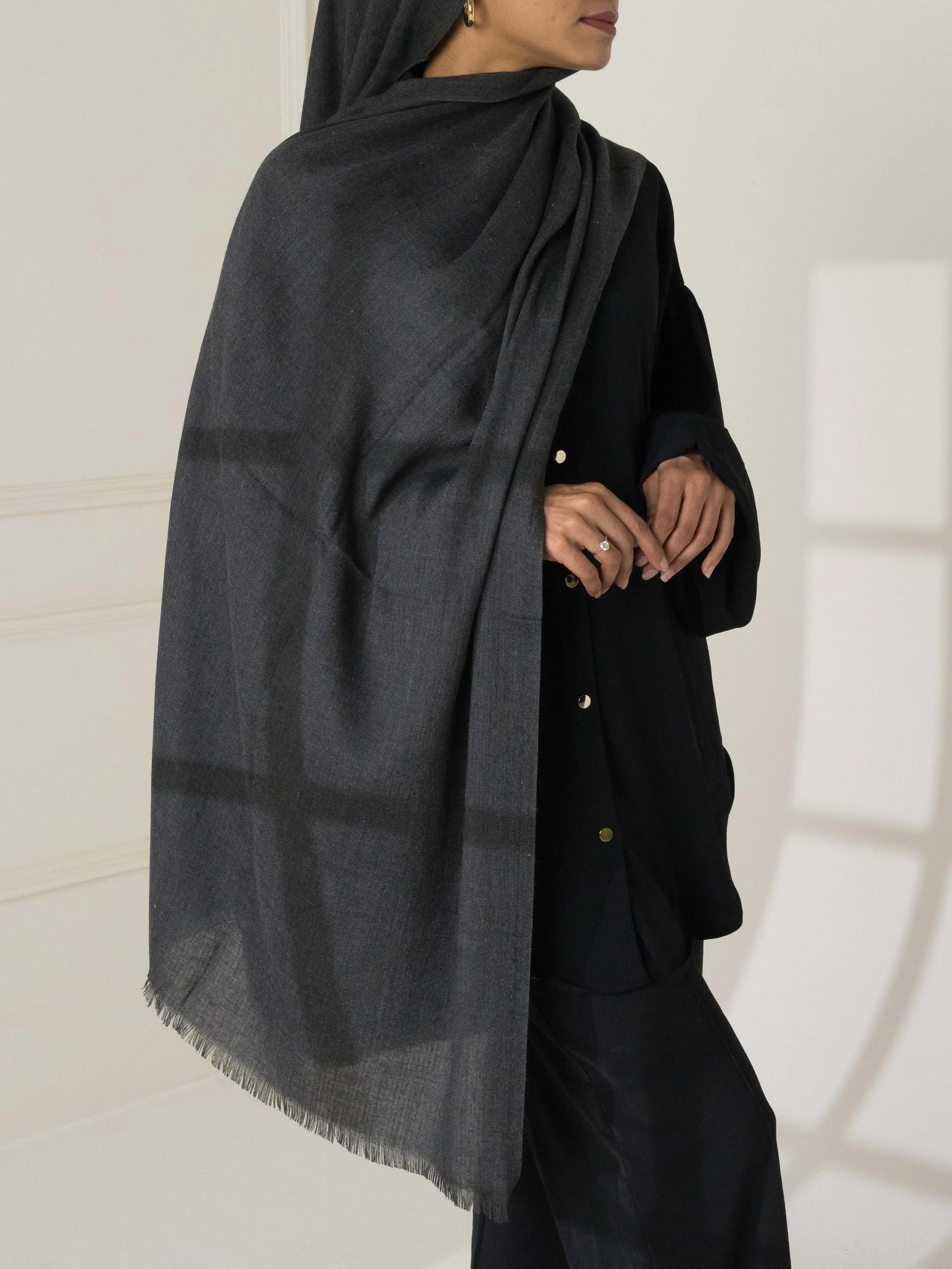 Black Cashmere Hijab