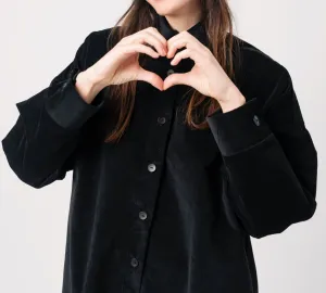 Black Corduroy Shirt