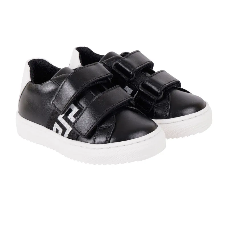 Black Greca Velcro Shoe