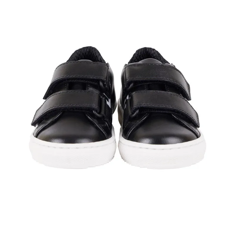 Black Greca Velcro Shoe