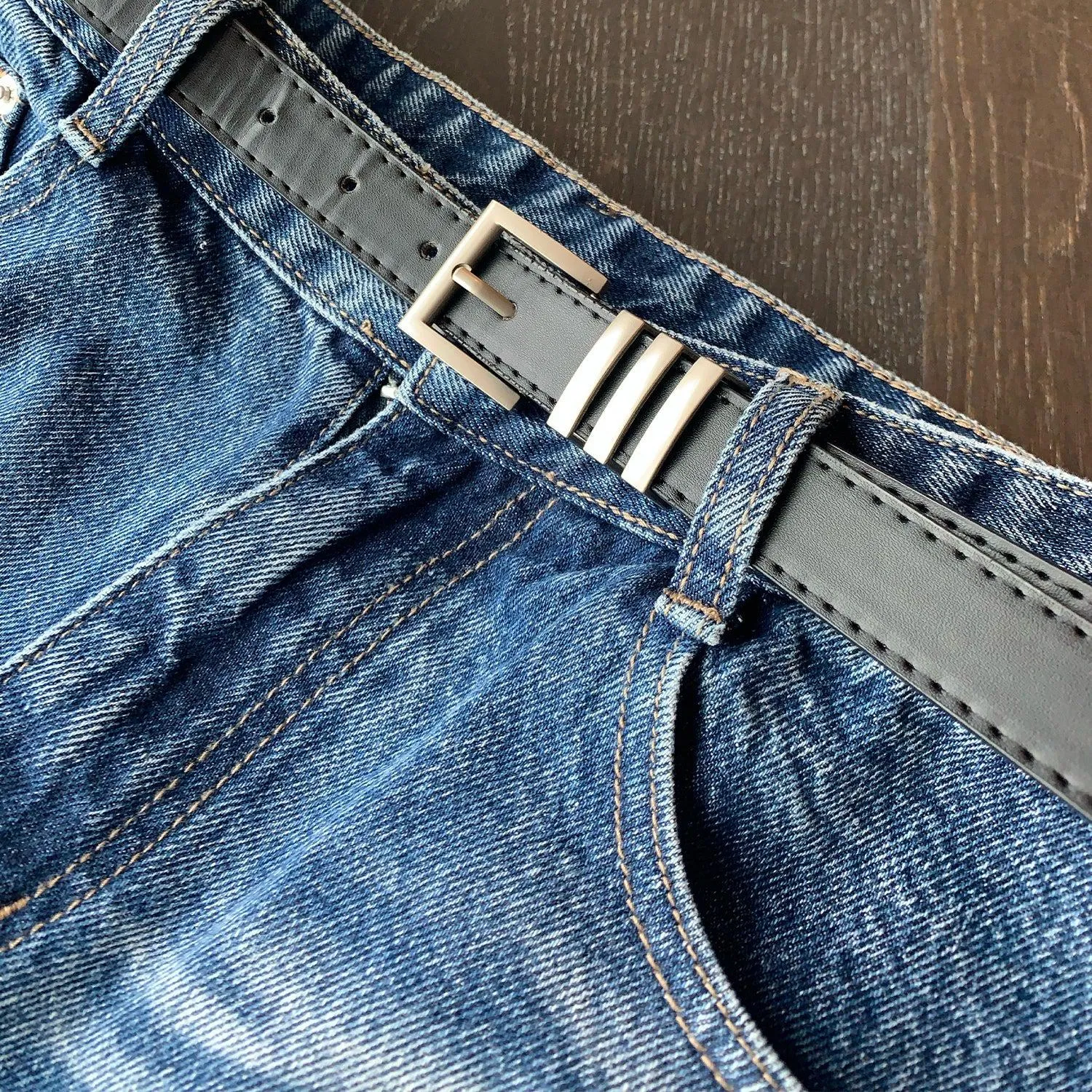 Black Leather Belt