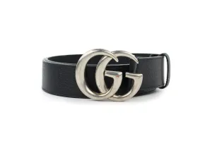 Black Leather Marmont Belt 100