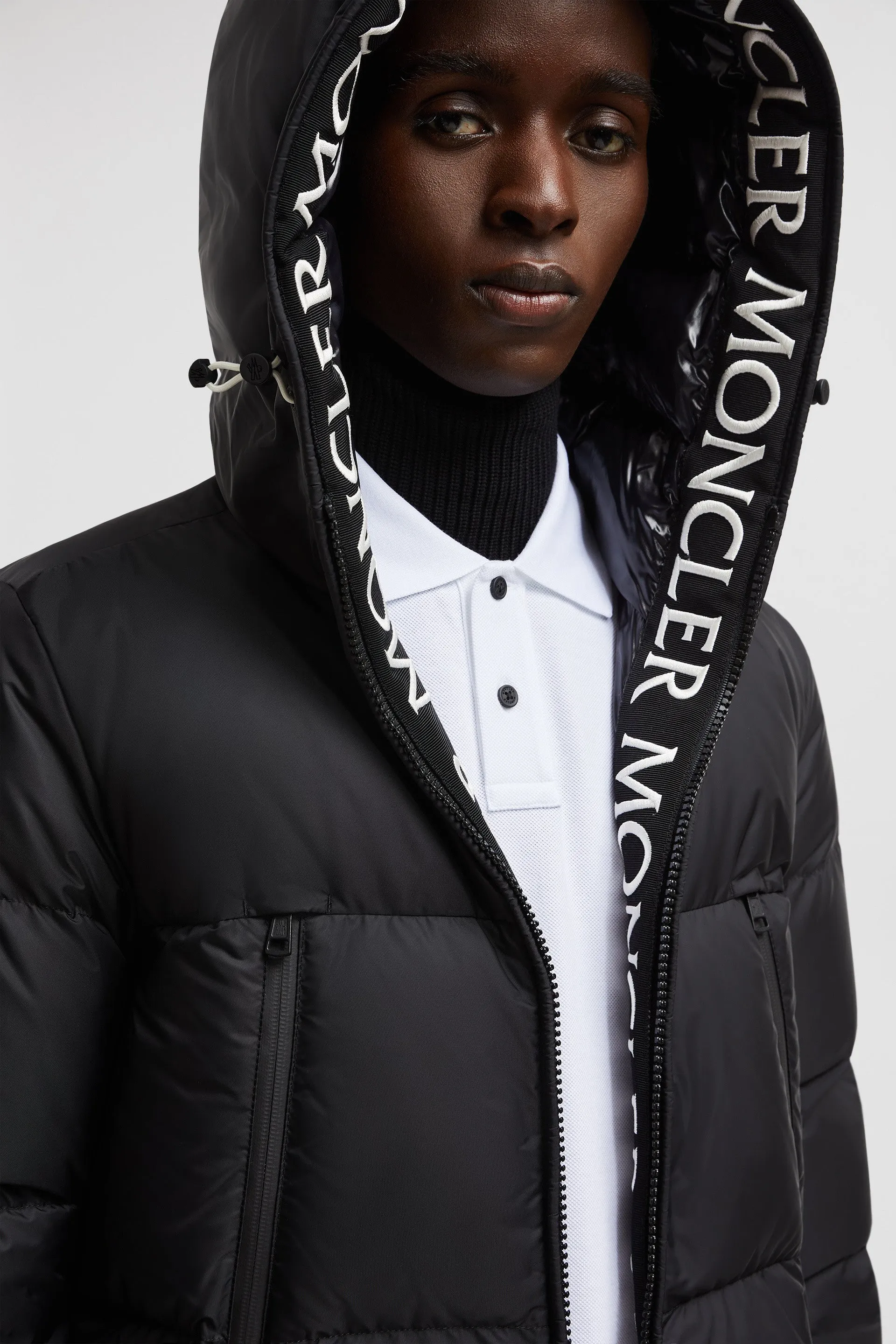 Black Nylon Puffer Jacket