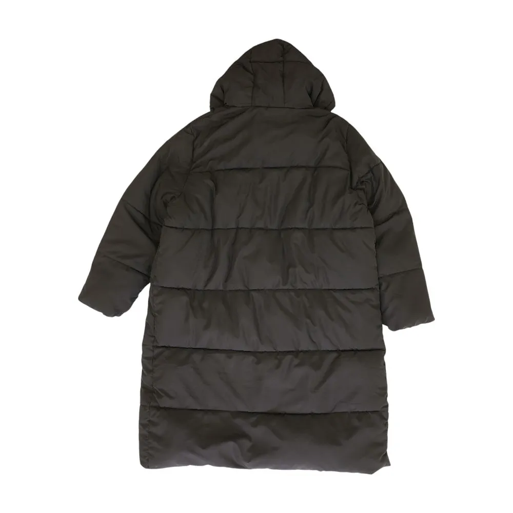 Black Solid Puffer Jacket