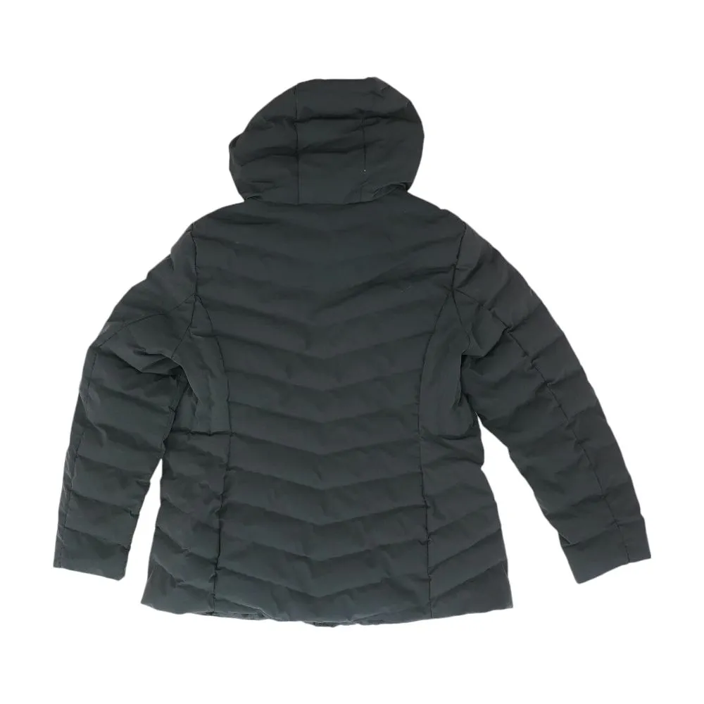 Black Solid Puffer Jacket