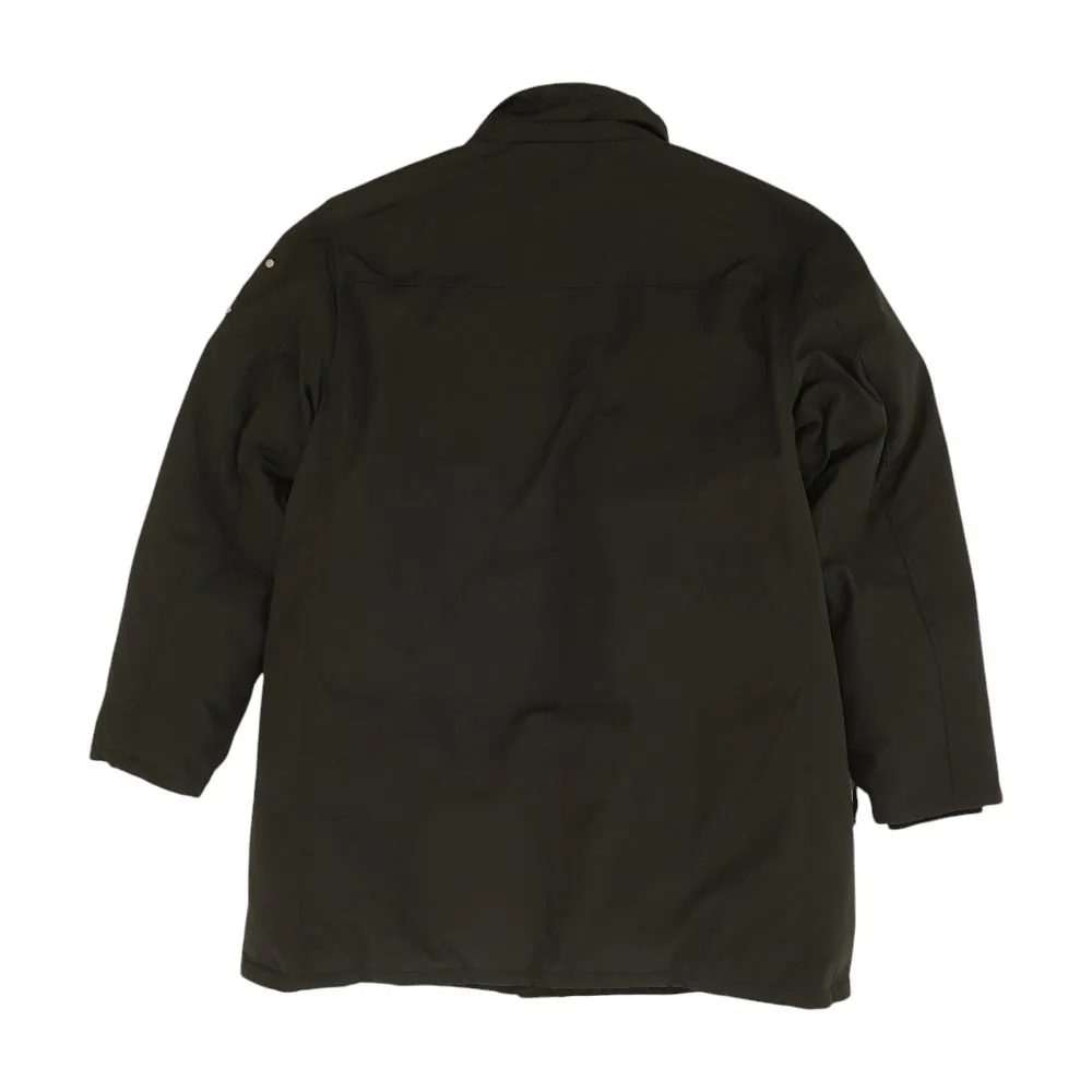 Black Solid Puffer Jacket