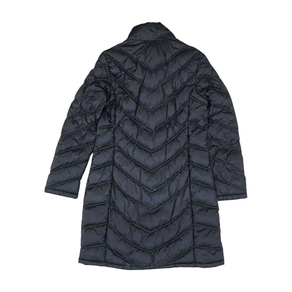 Black Solid Puffer Jacket