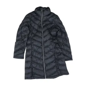 Black Solid Puffer Jacket