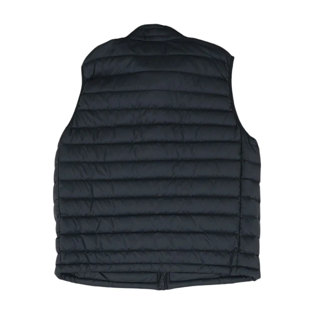 Black Solid Puffer Vest