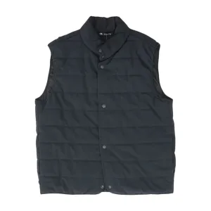 Black Solid Puffer Vest