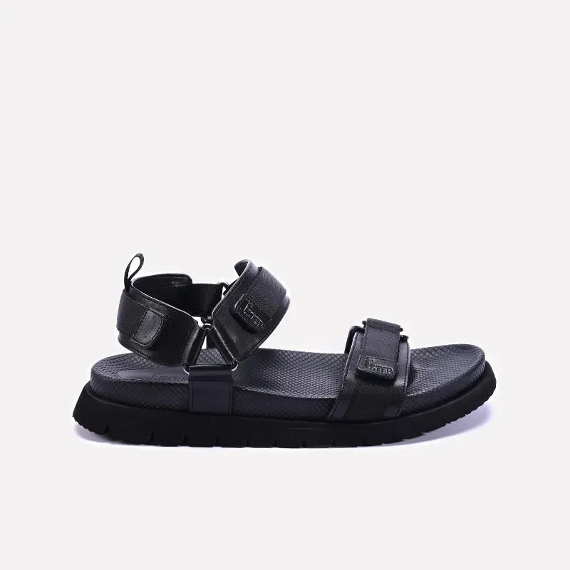Black Velcro Casual Sandals 0141169