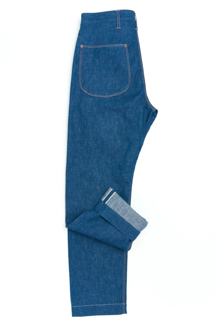 Blue Blanket Jeans Work Pants P33-TR81 Selvedge Denim