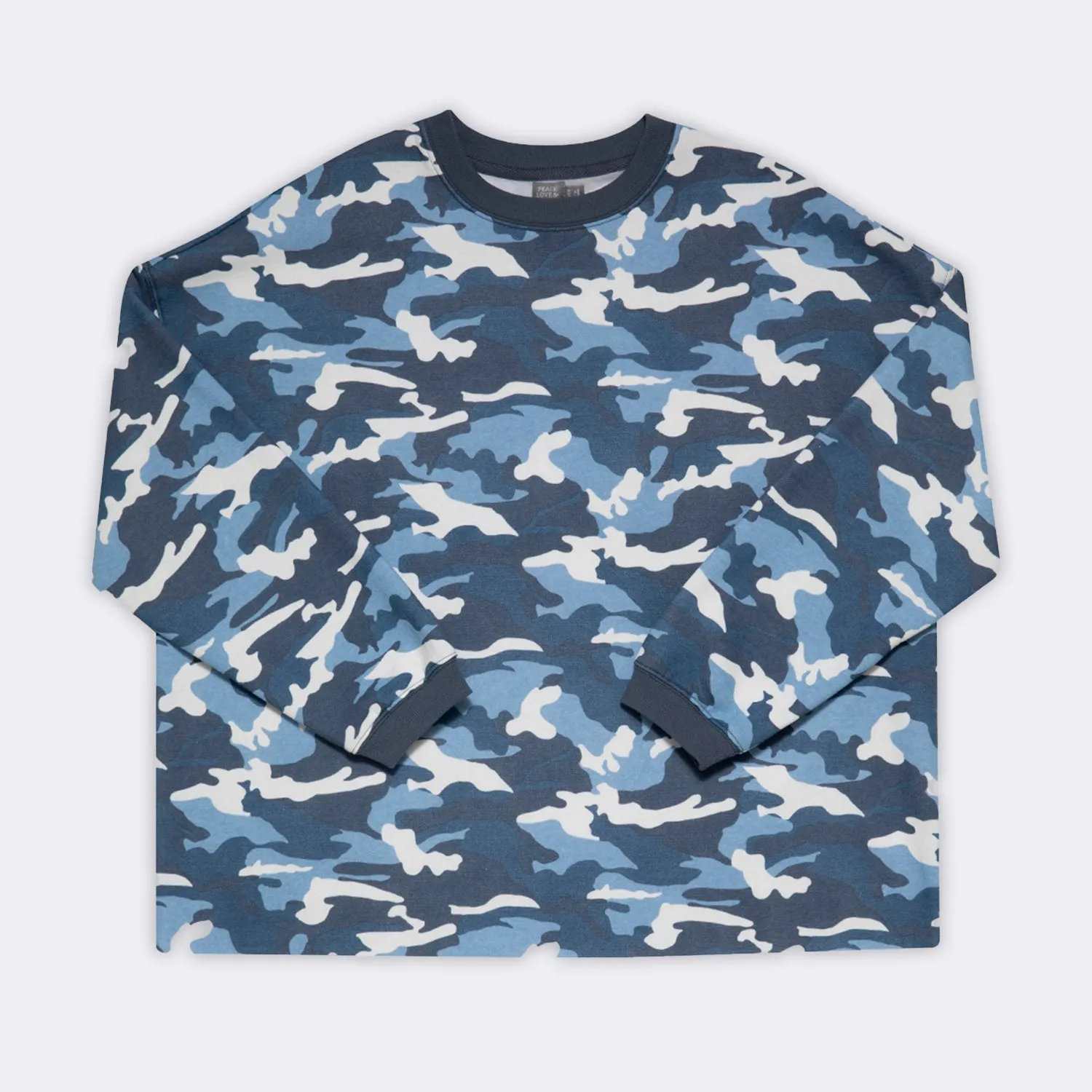 Blue Camo Lounge Top