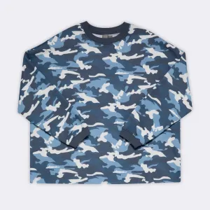 Blue Camo Lounge Top