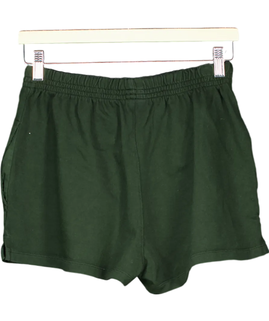 Brandy Melville Green Jogger Shorts UK XS/S