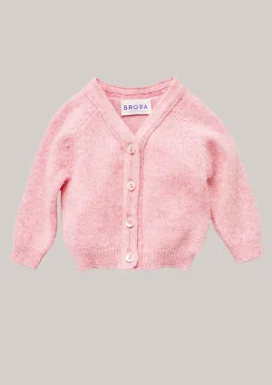 Brora Cashmere Cardigan-Petal