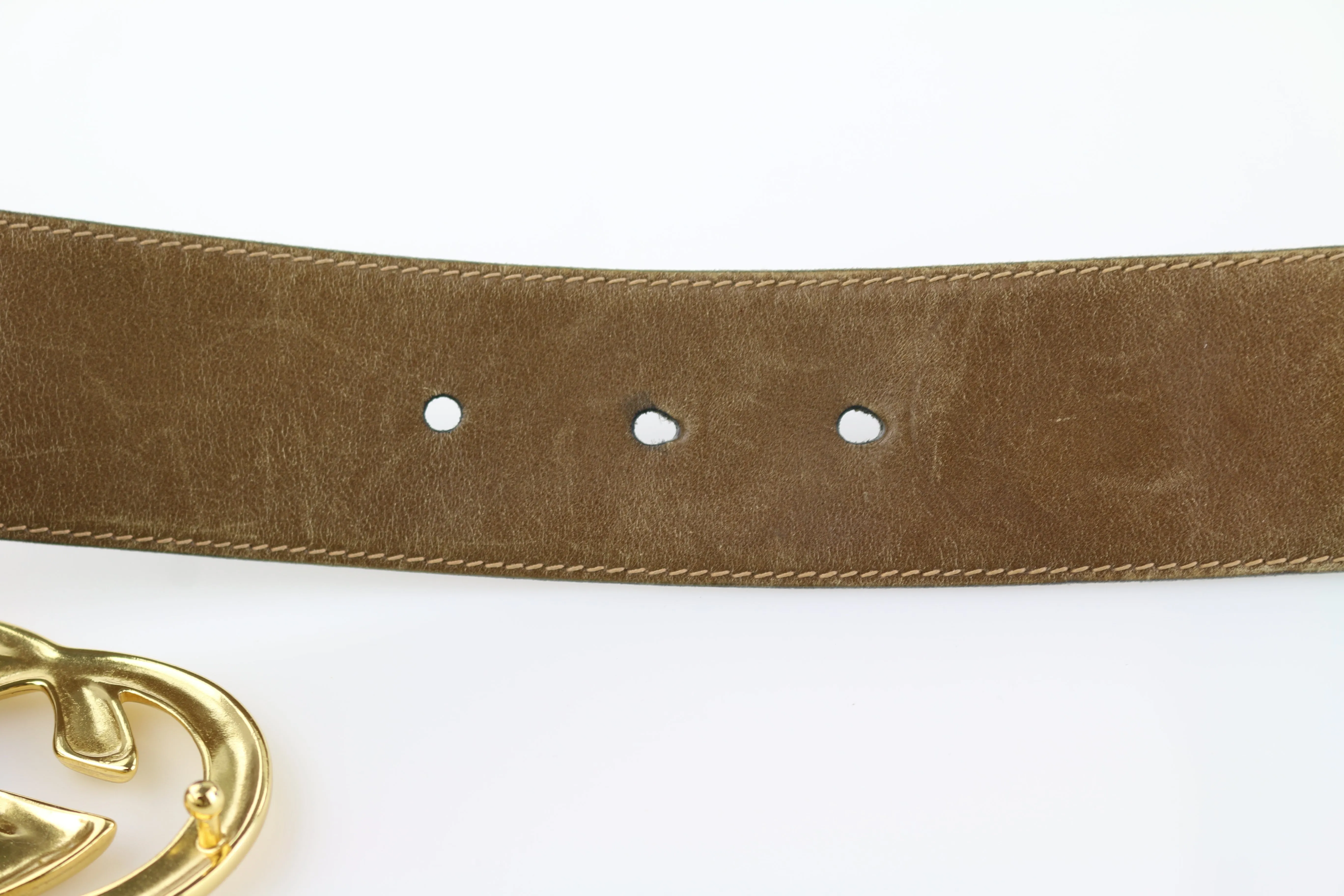 Brown Leather GG Belt 70