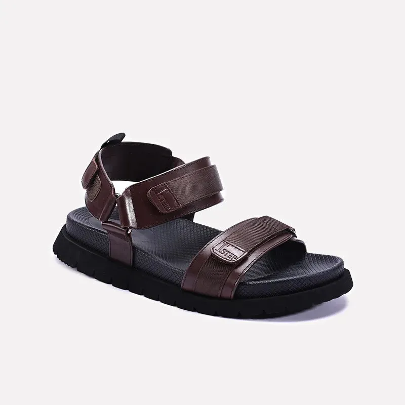 Brown Velcro Casual Sandals 0141169