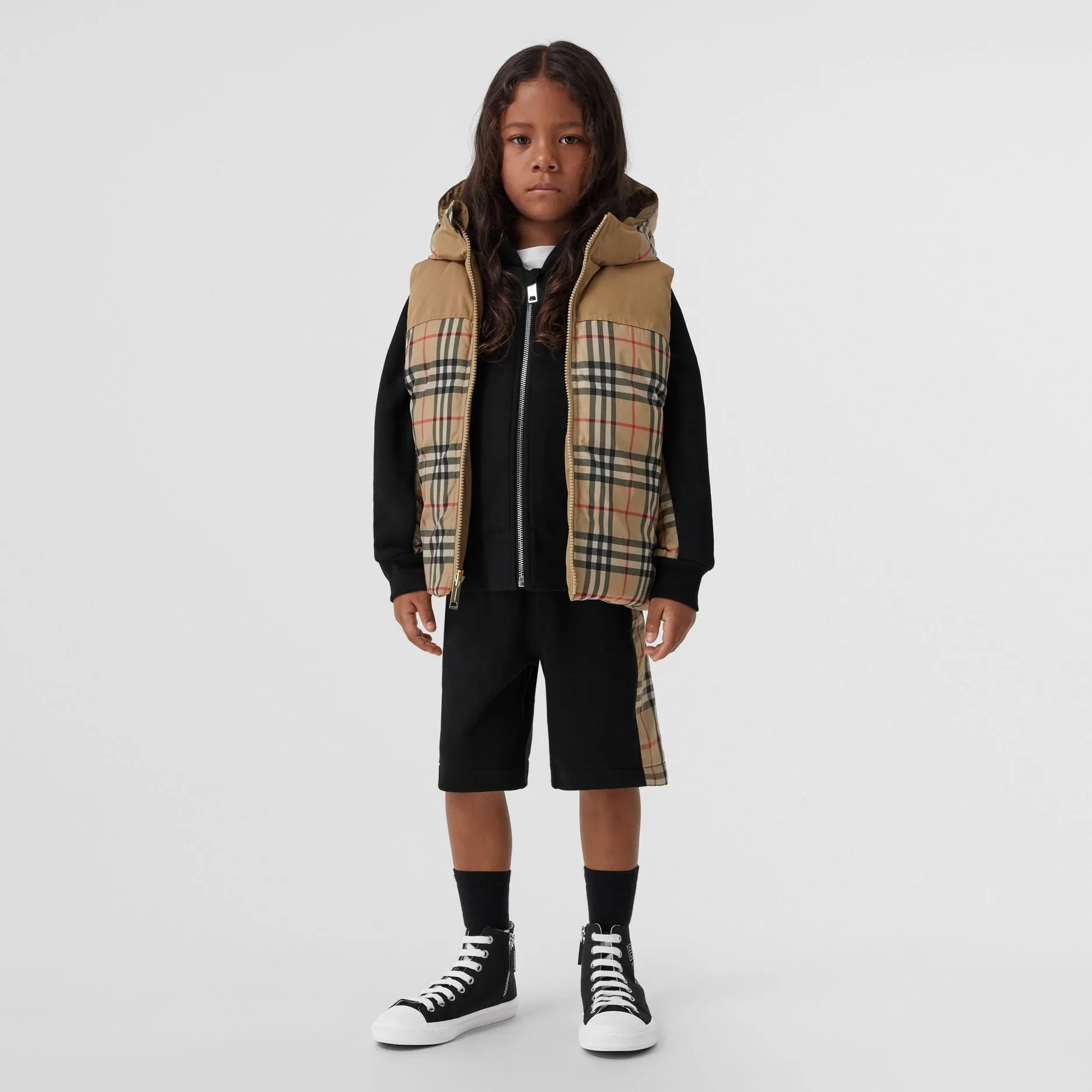 Burberry Reversible Check Hooded Puffer Gilet