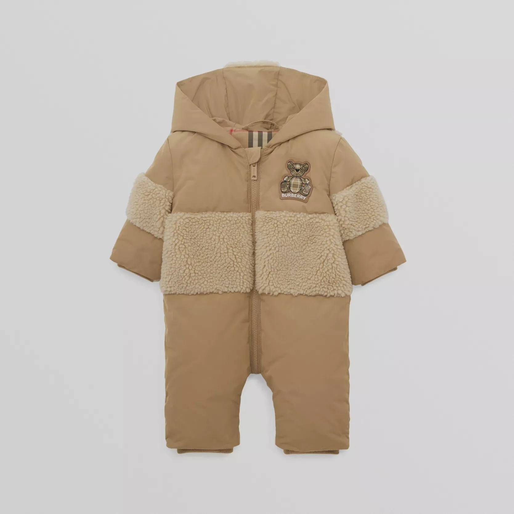 Burberry Thomas Bear Appliqué Hooded Puffer Suit