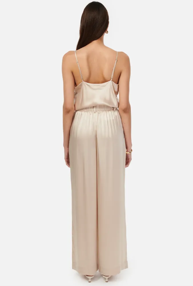 Cami NYC - Davina Wide Leg Silk Pant - Cannoli