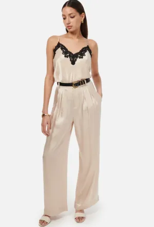 Cami NYC - Davina Wide Leg Silk Pant - Cannoli