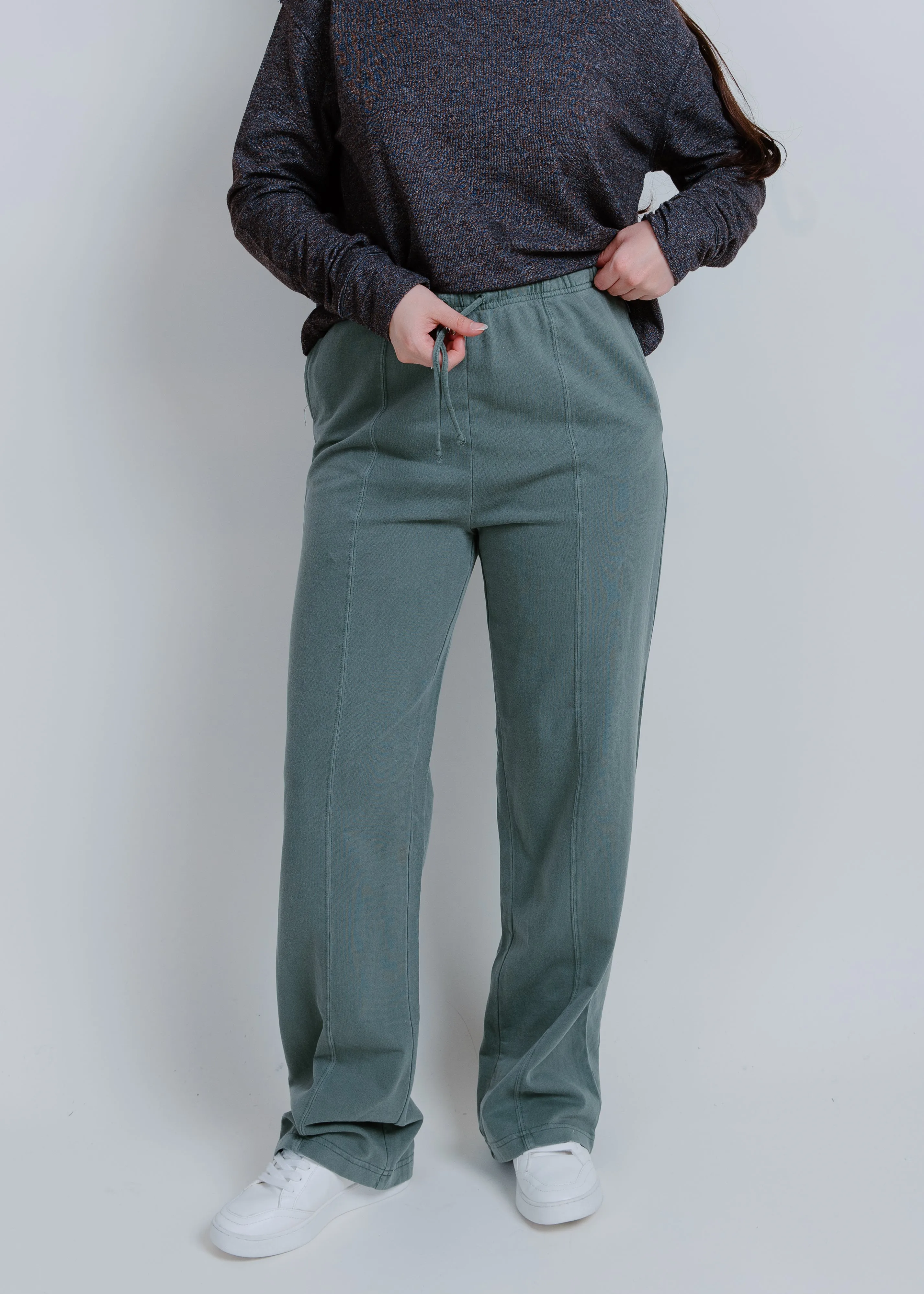 Camila Drawstring Pants - Green