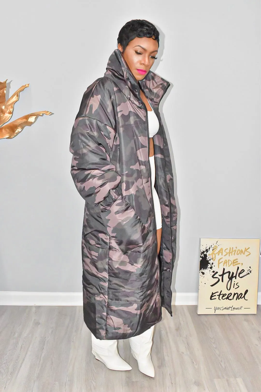 Camo Puffer | Coat