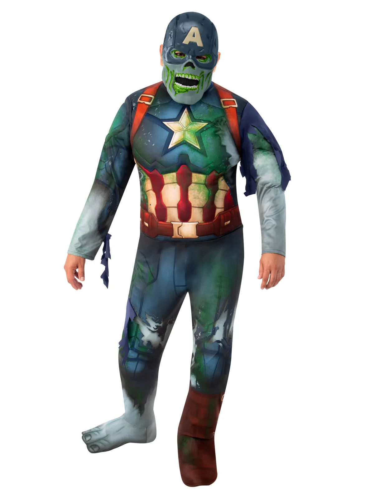 Captain America Zombie Deluxe Adult Costume