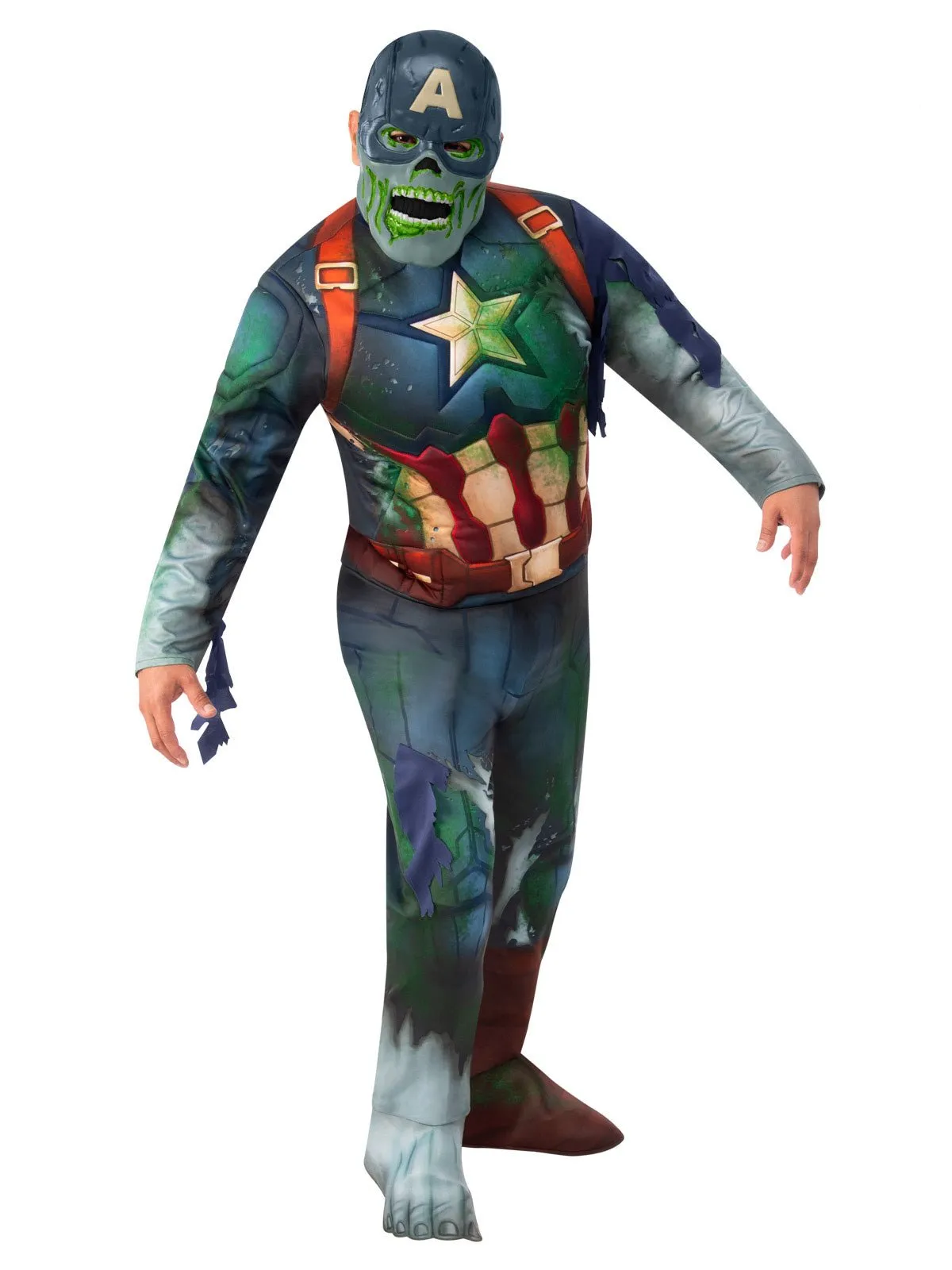 Captain America Zombie Deluxe Adult Costume