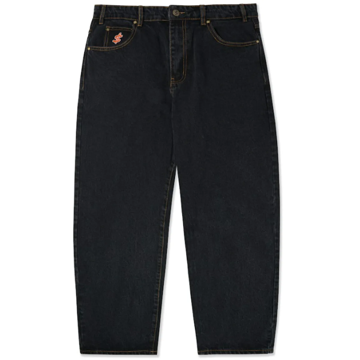 Cash Only - Baggy Denim Mens Pants Washed Black