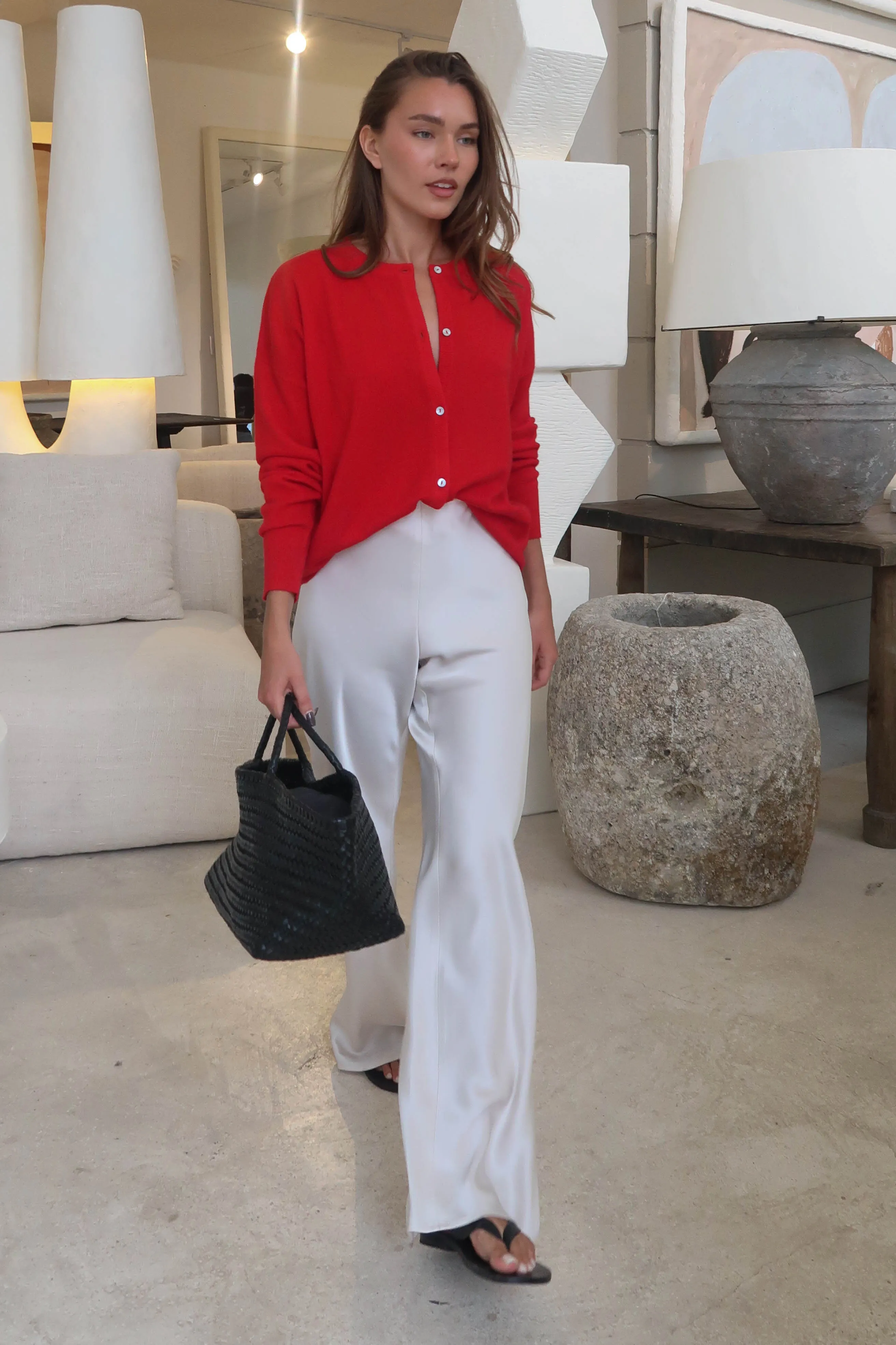 Cashmere Cardigan - Red