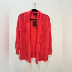 Cashmere charter club‎ luxury coral cardigan A16