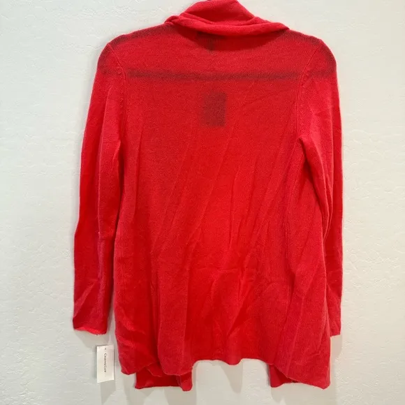 Cashmere charter club‎ luxury coral cardigan A16