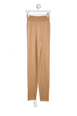 Cashmere In Love Brown Tonya Cashmere Leggings UK M