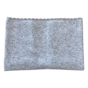 Cashmere Scalloped Baby Blanket